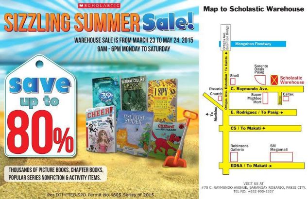 scholastic 2015 summer warehouse sale